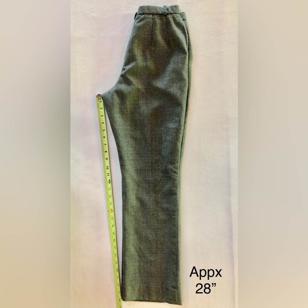 Pendleton Glen Plaid Wool Pants Green Black (2 Petite) - Picture 8 of 15